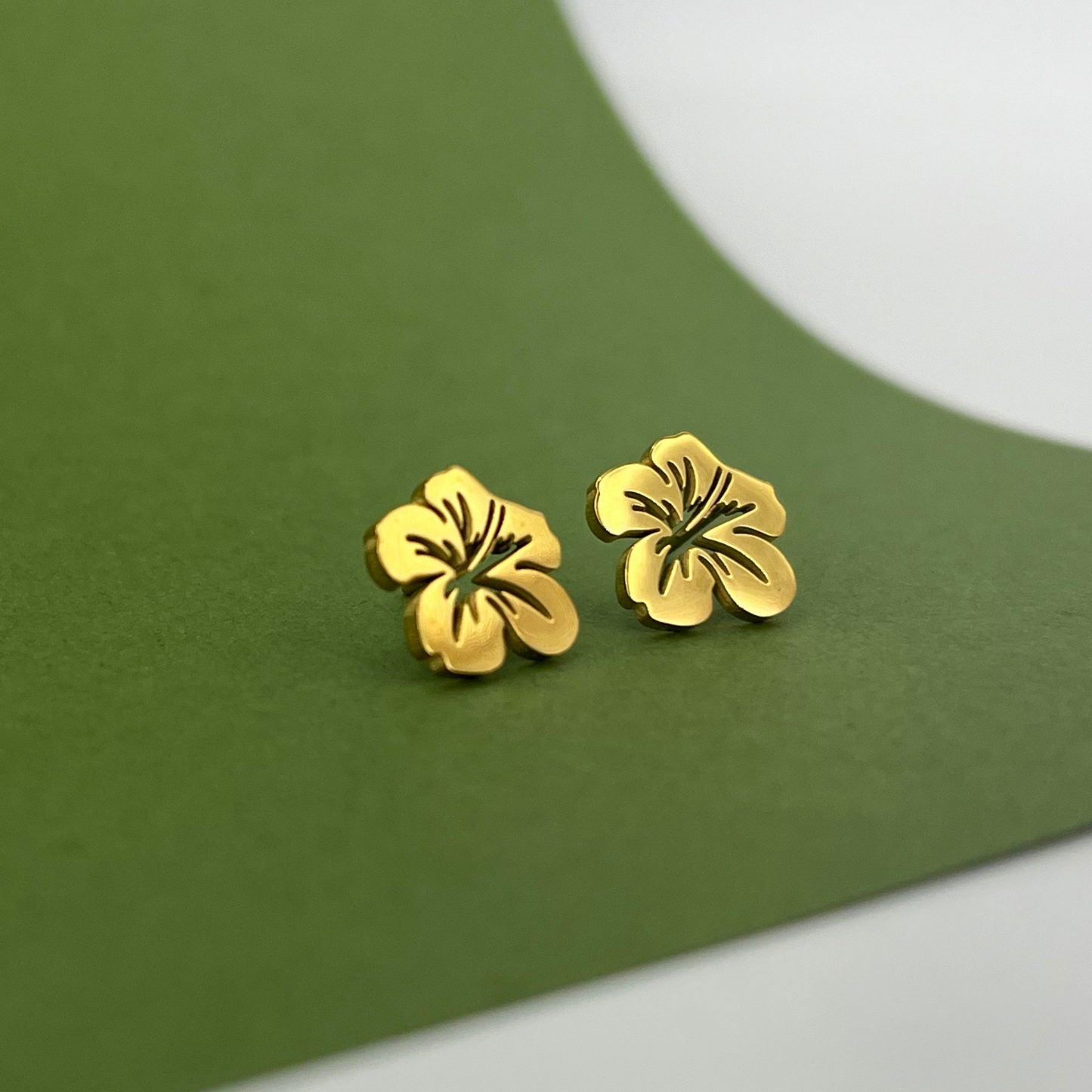Boucle d'oreille hibiscus